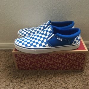 Slip on vans blue size 11 worn once
